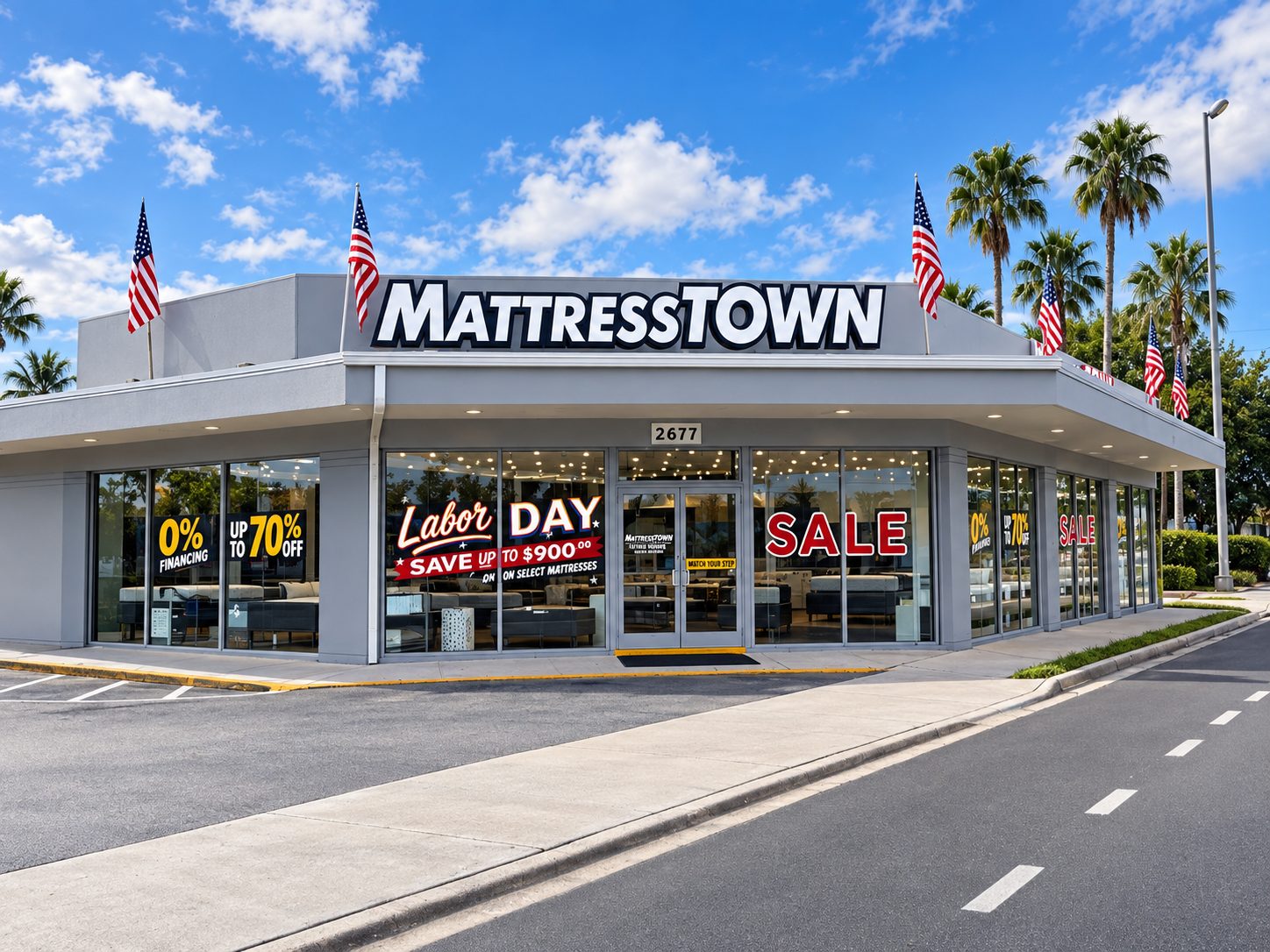 MattressTown storefront in Fort Lauderdale, Florida